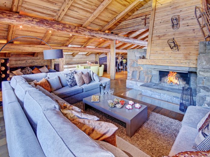 wystrój domu w stylu chalet