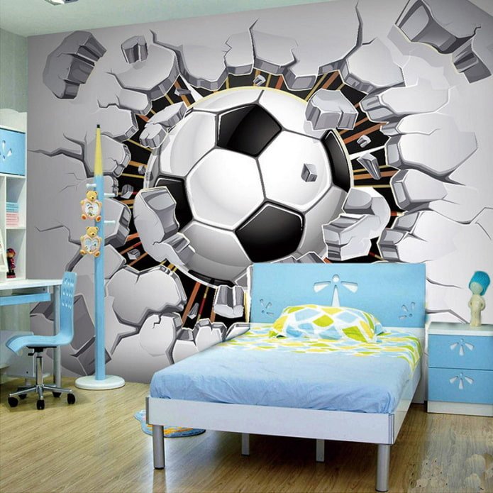 Fototapeta 3D we wnętrzu pokoju dziecięcego