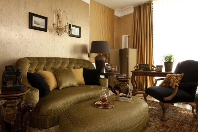 salon w stylu amerykańskim