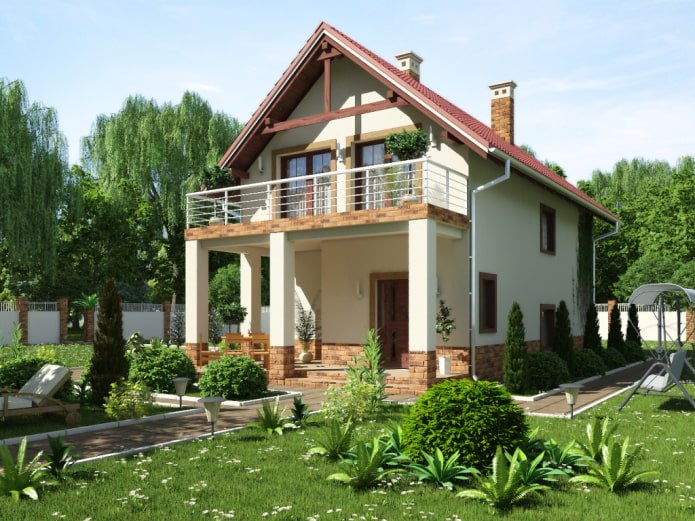 lokalizacja balkonu w projekcie domu