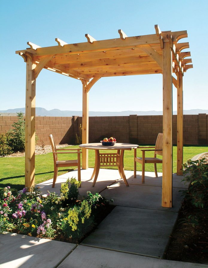 pergola w ogrodzie