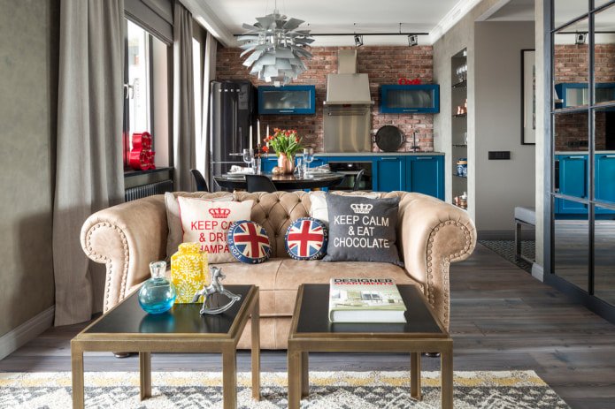 Sofa w stylu Chesterfield
