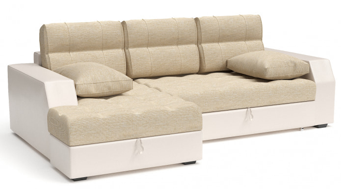 sofa ze składanym mechanizmem