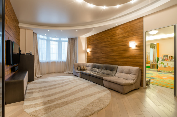 Beżowo-brązowa sofa