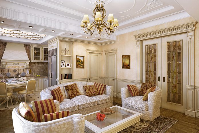 sofa z monogramami
