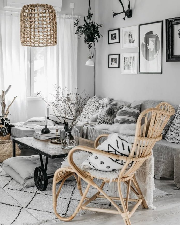 Skandynawski boho we wnętrzu