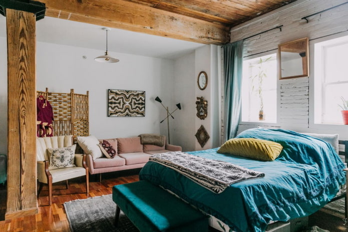 dekoracja ścienna w stylu boho