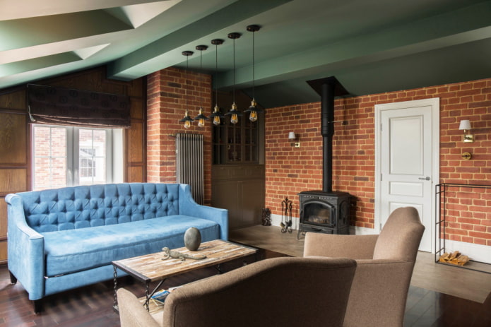 Piec w stylu loft