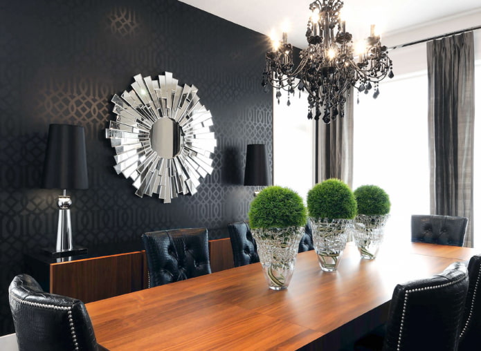 dekoracja lustra w stylu art déco