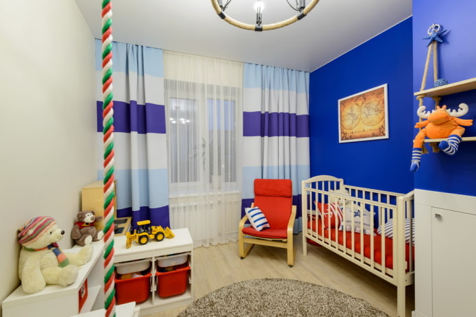 pokój dziecięcy w stylu marynistycznym