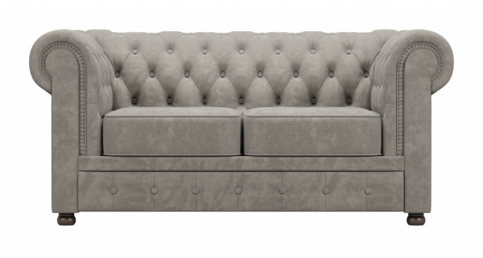 mała sofa ze sprzęgiem jezdnym