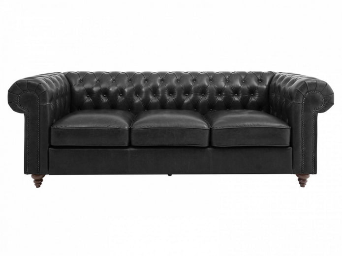 trzyosobowa skórzana sofa