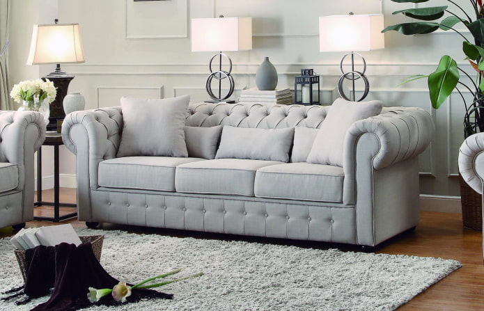 szara sofa chester