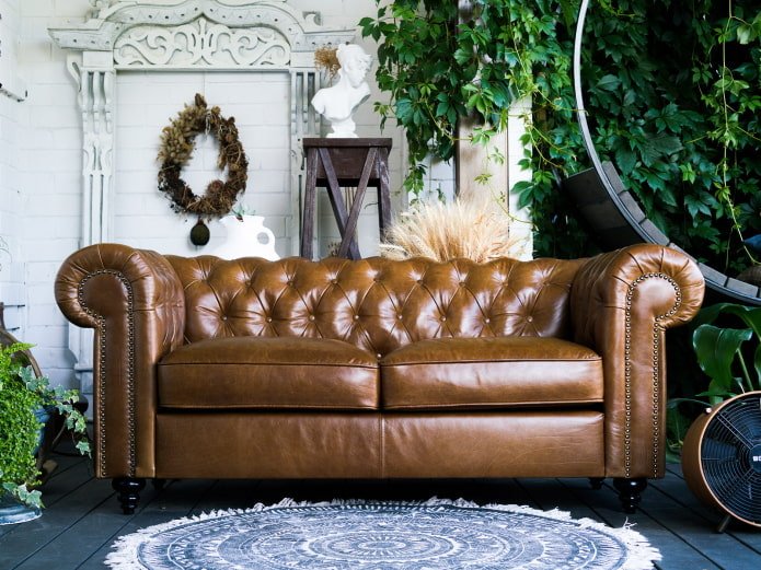 skórzana sofa chester