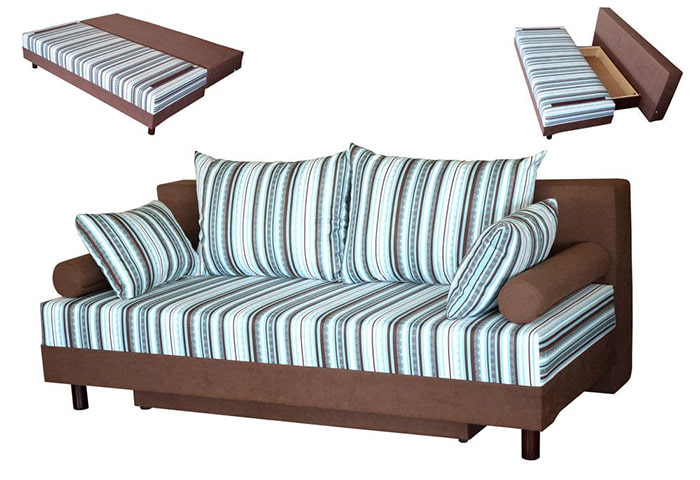Eurobook sofa bez podłokietników