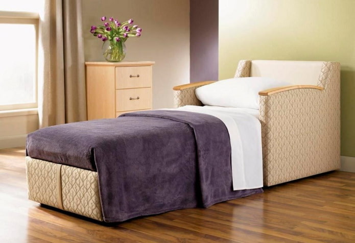 rozkładana sofa narożna we wnętrzu