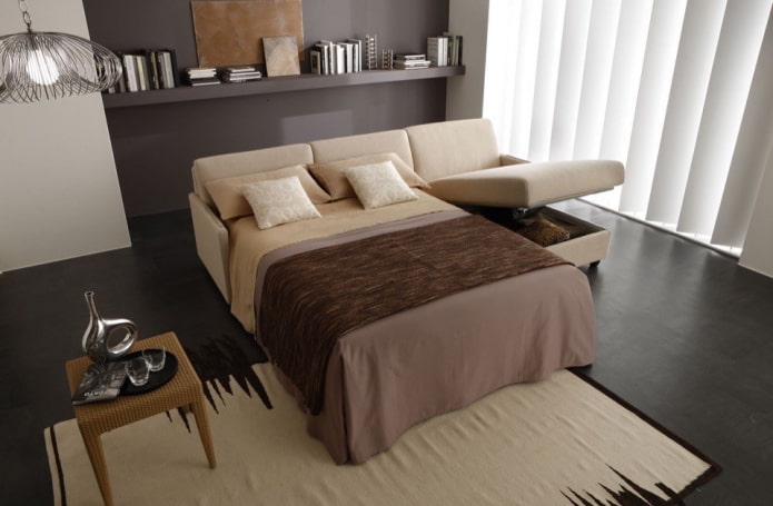 Narożna sofa-łóżko