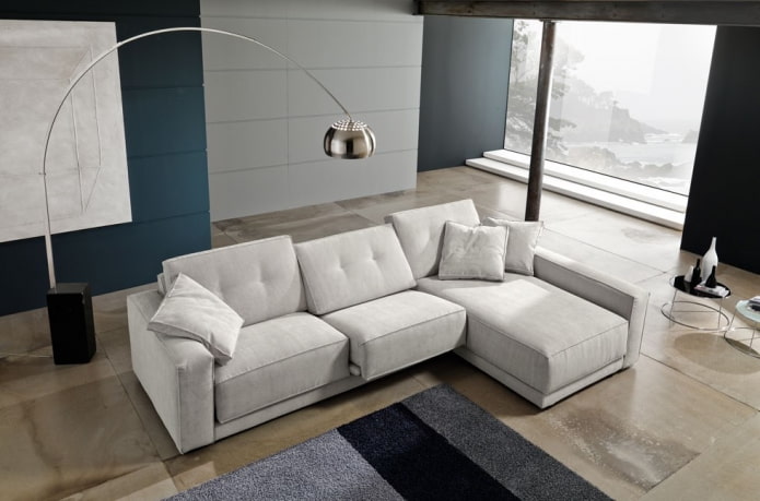 składana sofa w stylu minimalistycznym