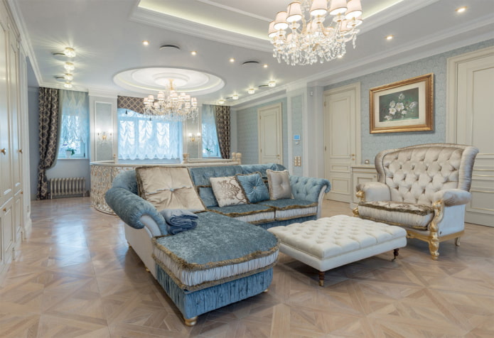 Narożna sofa aksamitna