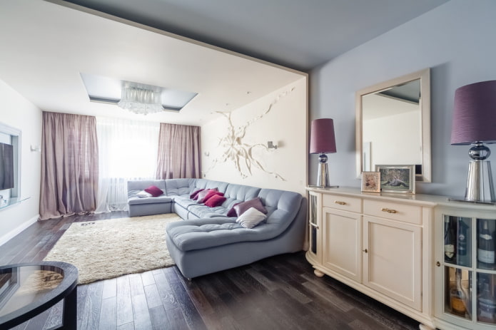 Przestronna sofa w kształcie litery U
