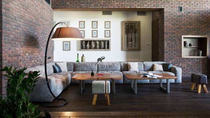 Luksusowa szara sofa narożna