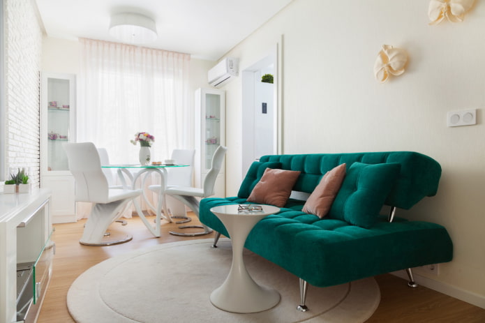 Szmaragdowy sofa