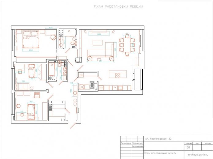 plan mieszkania 145 mkw.