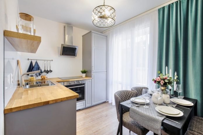 oświetlenie kuchni o powierzchni 10 m2