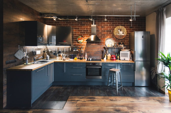kuchnia w stylu loft