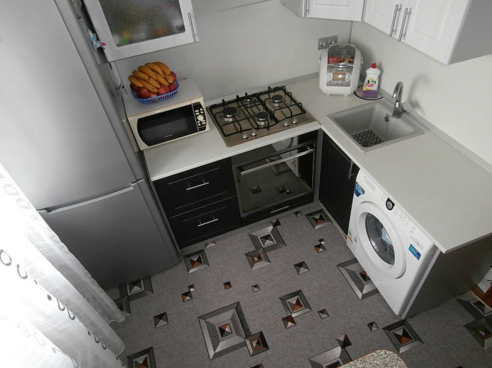 linoleum w kuchni