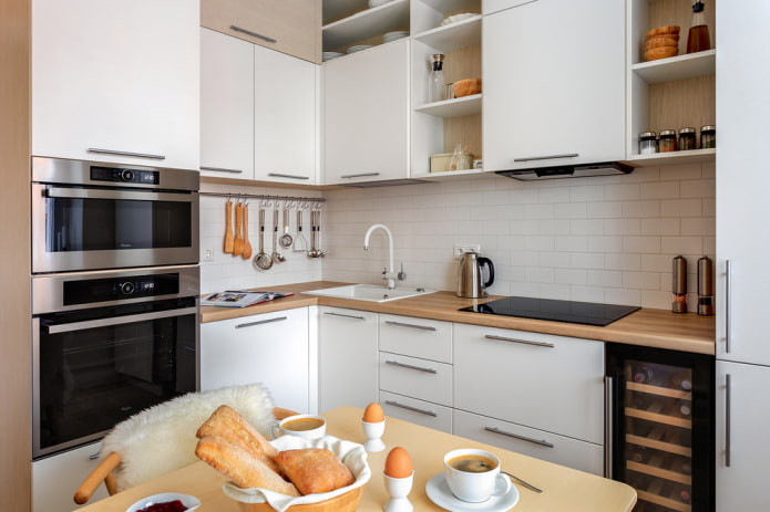 zestaw kuchenny o powierzchni 6 metrów kwadratowych