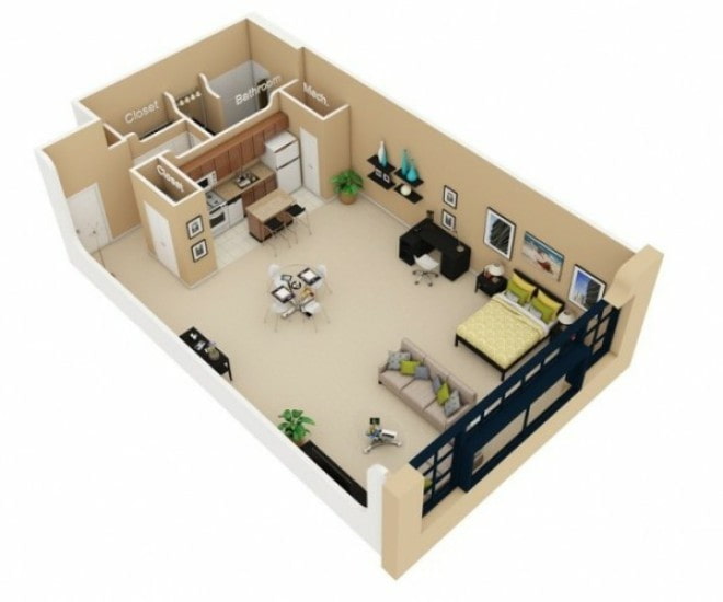 Studio 42 m2