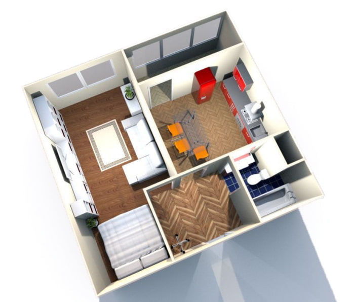 Apartament jednopokojowy 42 m2