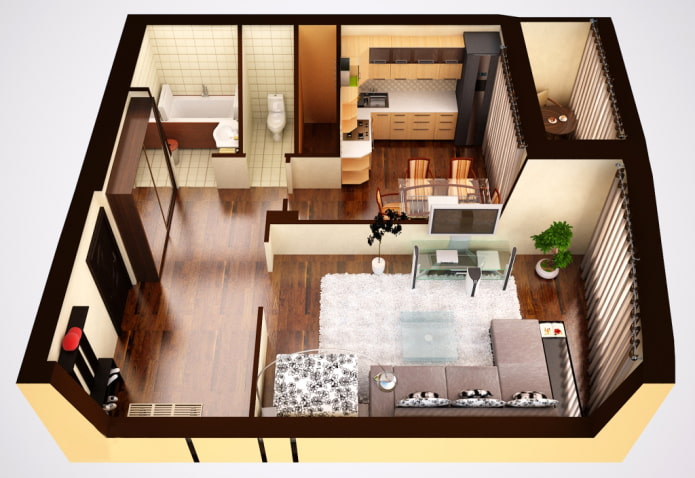 Apartament jednopokojowy