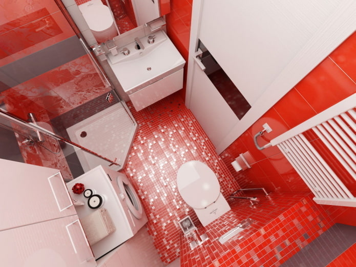 wnętrze łazienki w apartamencie typu studio