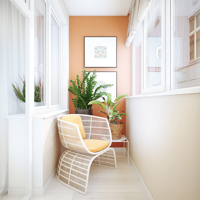 balkon w stylu minimalizmu