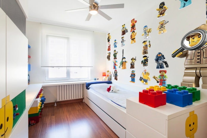pokój dziecięcy w stylu Lego
