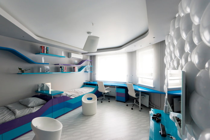 projekt sufitu w stylu high-tech