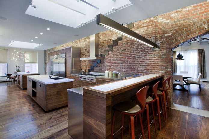 projekt sufitu w stylu loft
