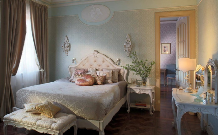 sypialnia w stylu art deco