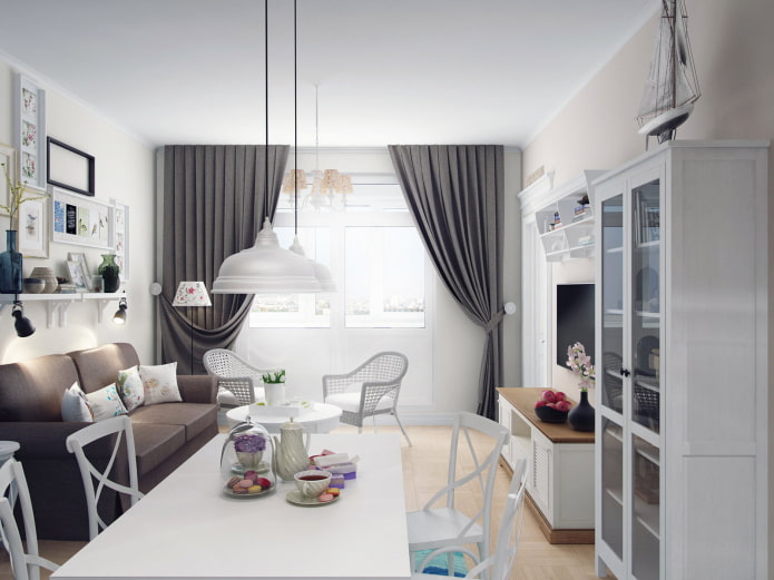 Kuchnia-salon strefa rekreacyjna