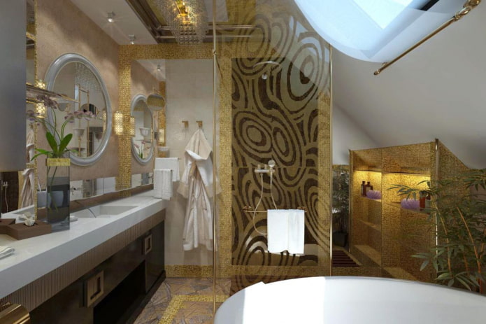 łazienka w stylu art deco