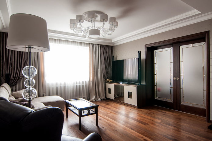 drzwi wewnętrzne w kolorze wenge do salonu