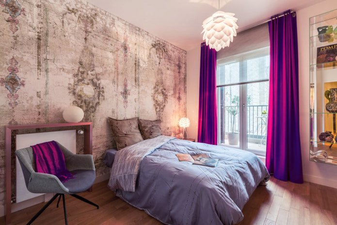 loft w sypialni