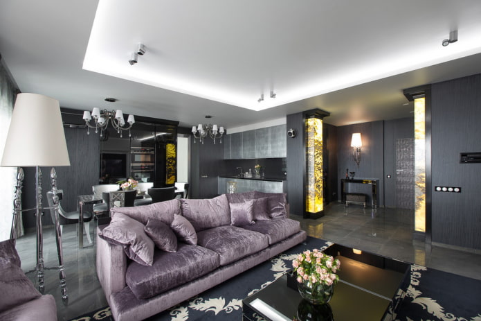 welurowa sofa