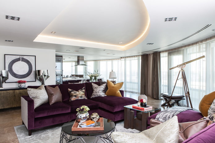 sofa w salonie