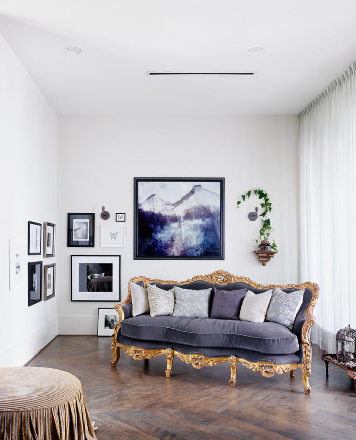 sofa w stylu klasycznym