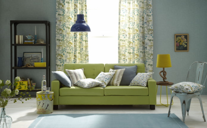 sofa pistacjowa