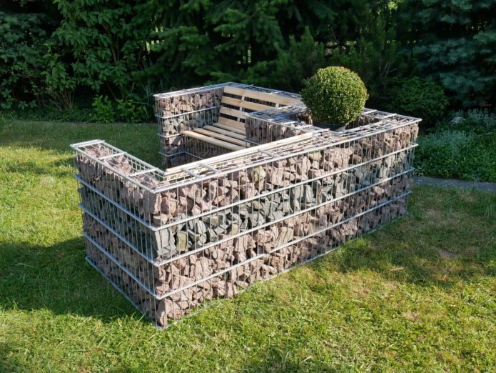 ławka gabionowa