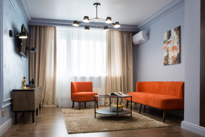meble do niebieskiego salonu